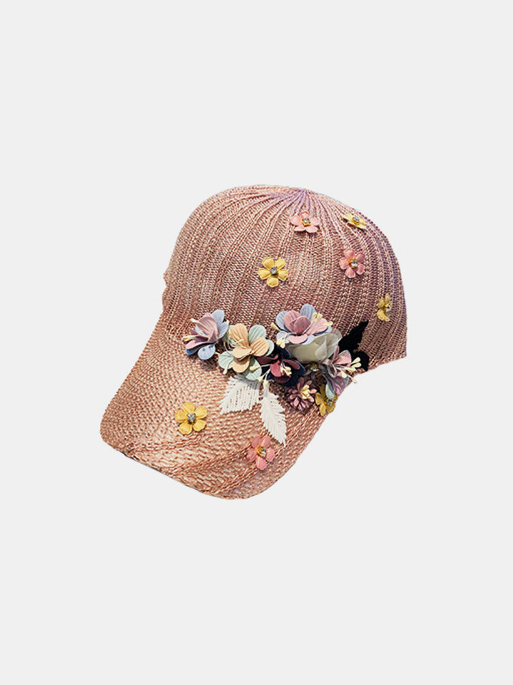 

Female Baseball Hat Flower Shade Breathable Wild Tide Casual Cap, #01;#02;#03;#04