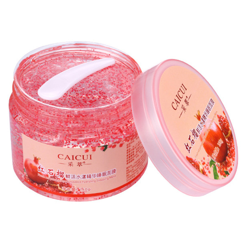 

Red Pomegranate Sleeping Mask Hydrating Moisturizing Shrink Pore Repair Essence Cream Face Skin Care