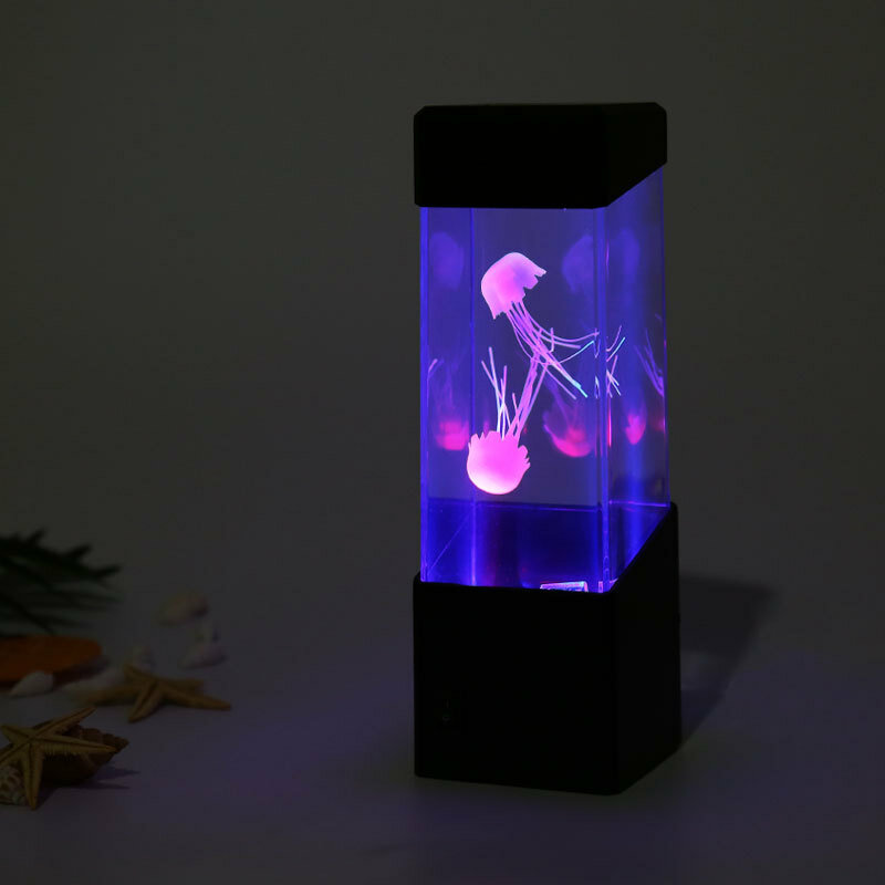 

Jellyfish Aquarium Colorful Color Changing Electronic Pet Simulation Fish Tank Creative Home Gift