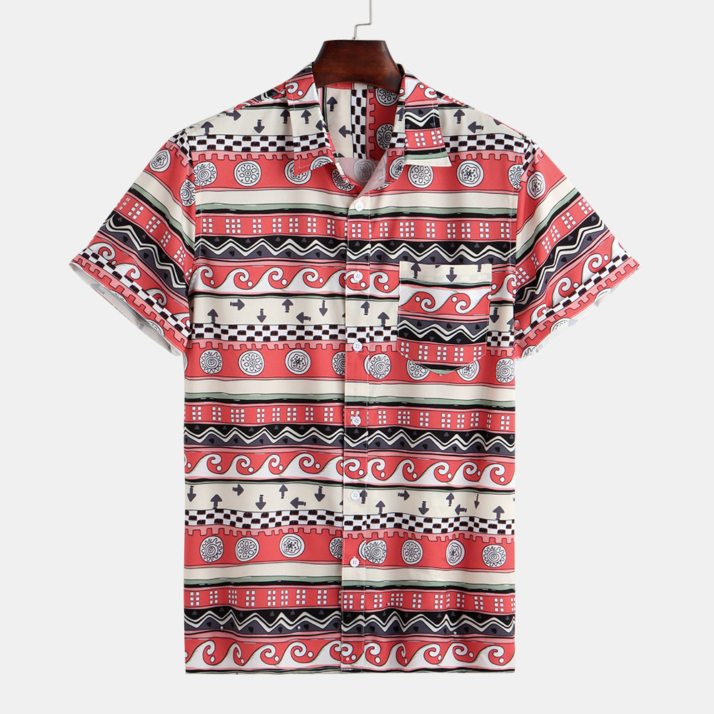 Ethnic Style Funny Printed Shirt