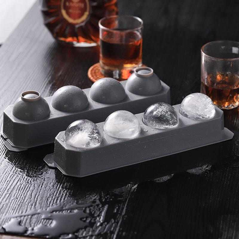 

Round Ice Tray Mould Red Wine Drink Ice Cube Mould, White;gray;pink;blue