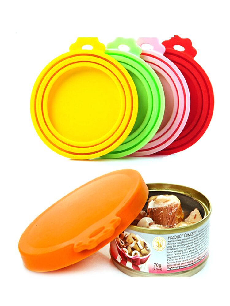 Pet Canned Food Grade Silicone Cat And Dog Sealed Canned Lid