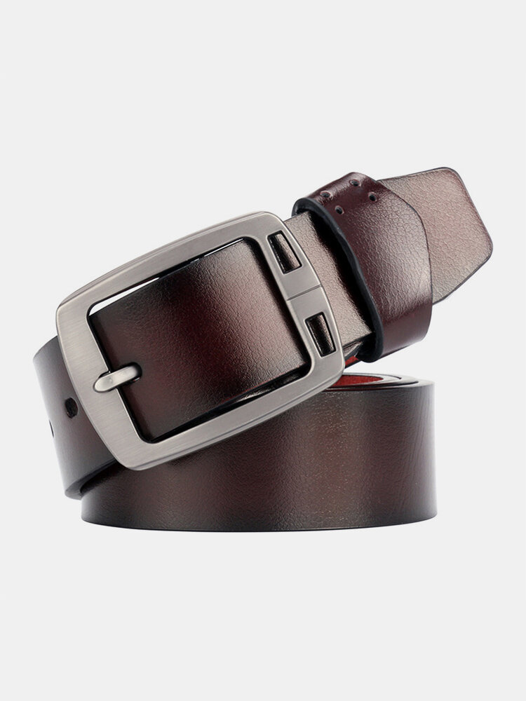 110-125cm Men's Microfiber Retro Pin Buckle Adjustable Fashion Youth Belt