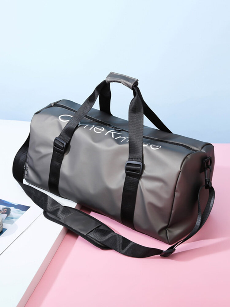 Damen Dacron Stoff Lässige Reisetasche mit großer Kapazität Nass- und Trockentrennung Design Umhängetasche