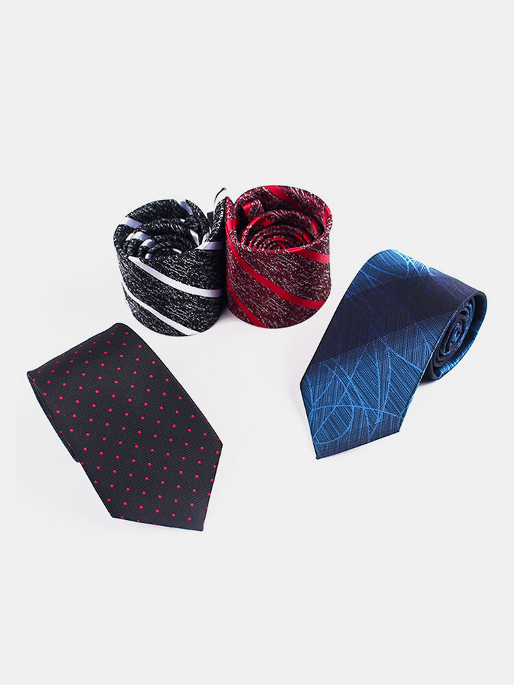 Men Print Polyester Precision Textile Soft Tie Business Party Vogue Wild Tie