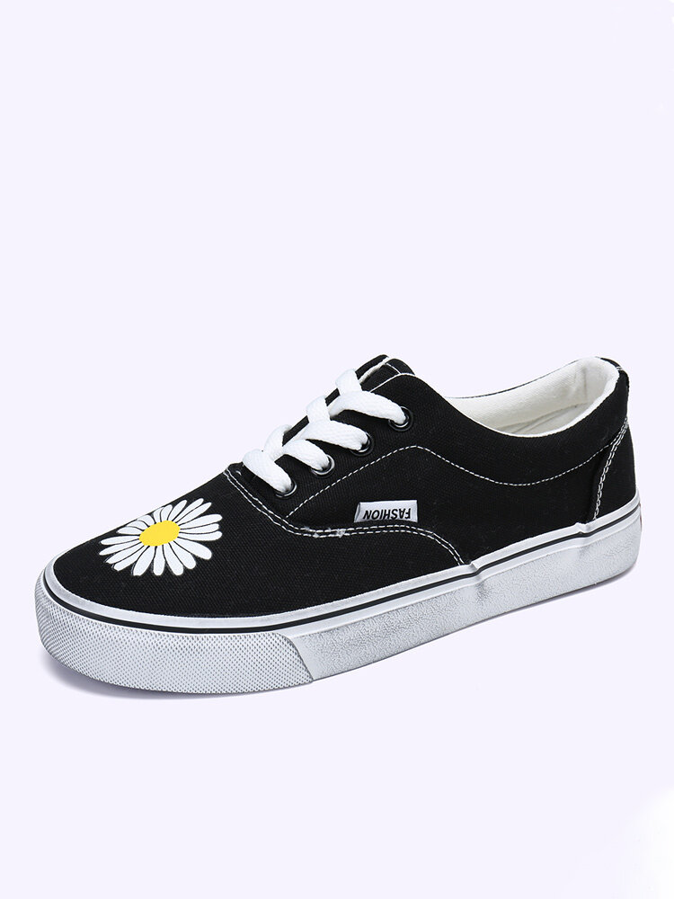 

Women Clean Dirty Small Daisies Decor Flats Shoes, #01;#02