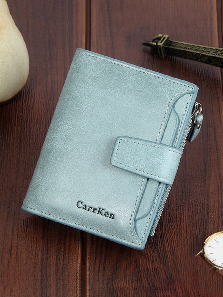 Women Faux Leather Retro Personalized Wallet Card Holder Coin Purse