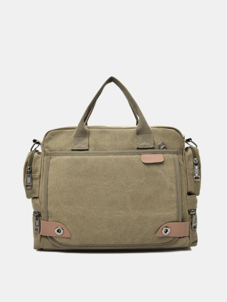 Men Multi-Layers Multi-pocket 13.3 Inch Laptop Bag Crossbody Bag Handbag