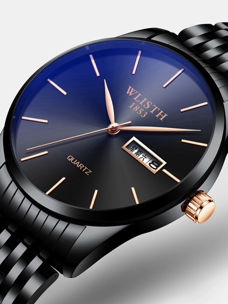 Business Stainless Steel Waist Watch Fashion Simple Men Quartz Watch Waterproof Watch