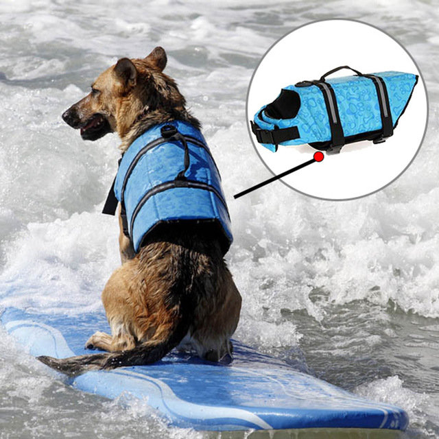 M Size Pet Dog Life Jacket Safety Clothes For Pet Life Vest Summer Clothes Saver Swimming Preserver