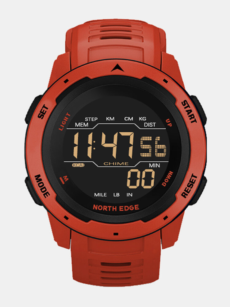 

Mars Alarm Pedometer Countdown Sport Watch 50M Waterproof Multifunction Digital Watch, Red;yellow;black