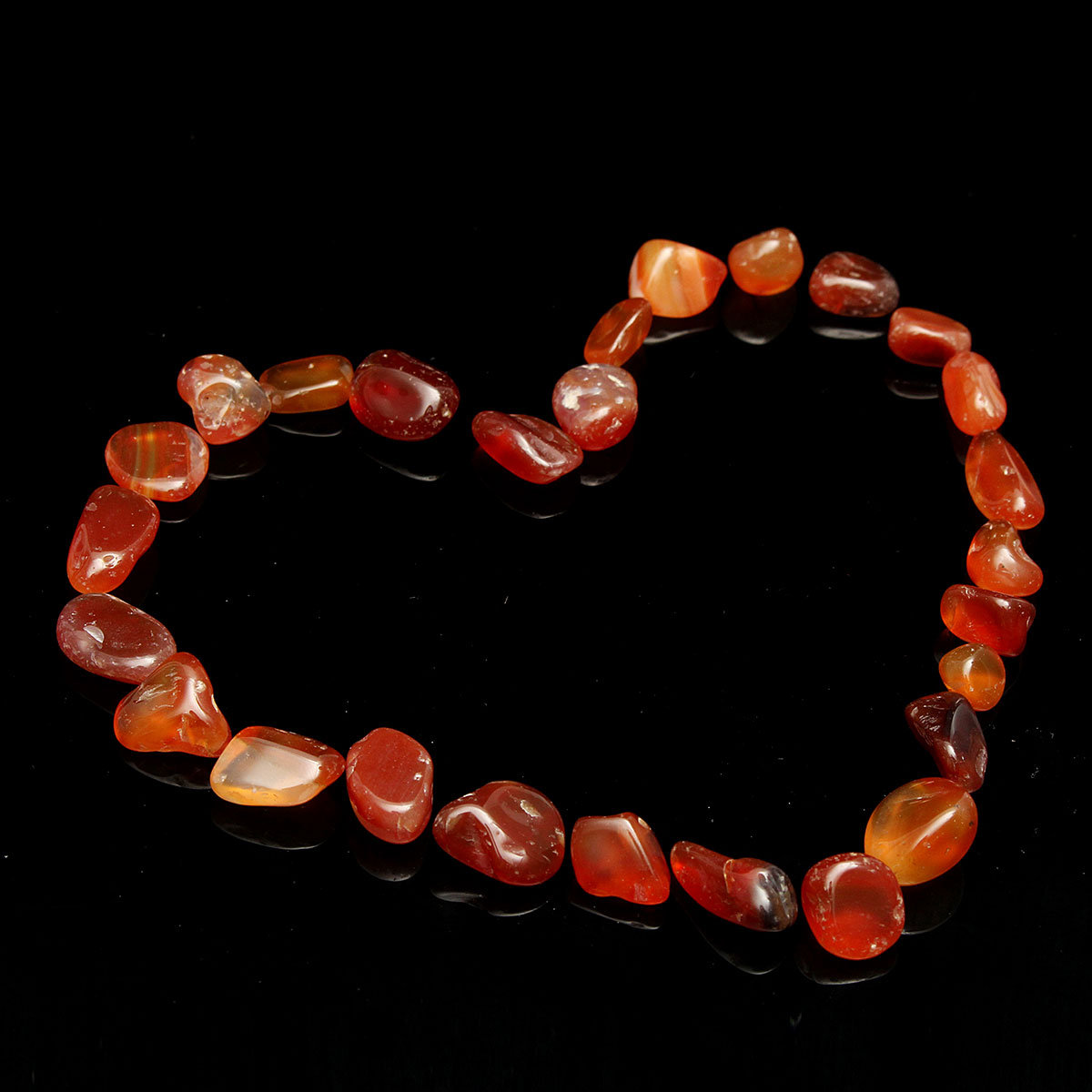 100g Diy Carnelian Natural Tumbled Carnelian Carved Crystal Stones