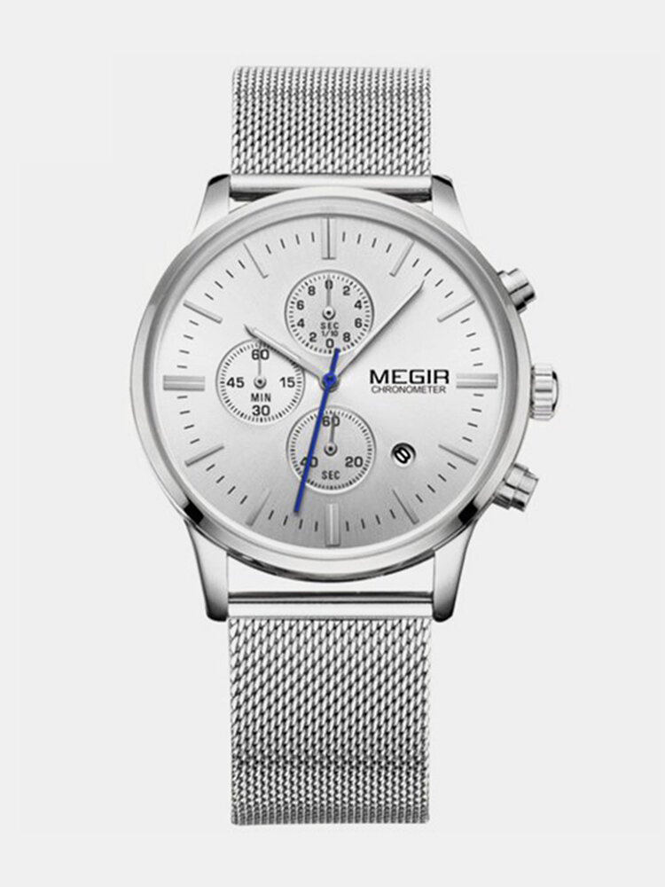 Luxury Ultra Slim Men Watch Business Stainless Steel Strap Quartz Wrist Watch