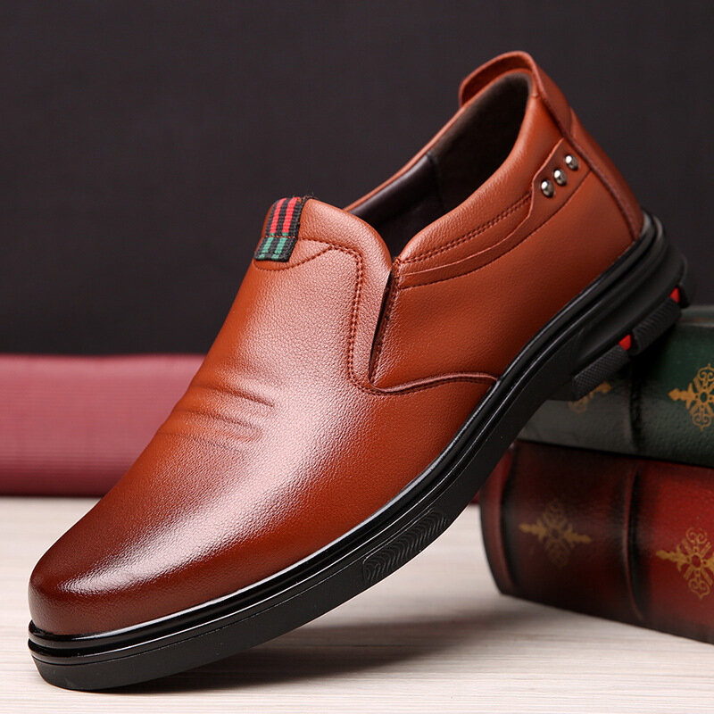 Mens Lace-Up Shoes Driving Leather Sneakers Casual Shoes Formal Business Shoes Pandaie-Mens Shoes