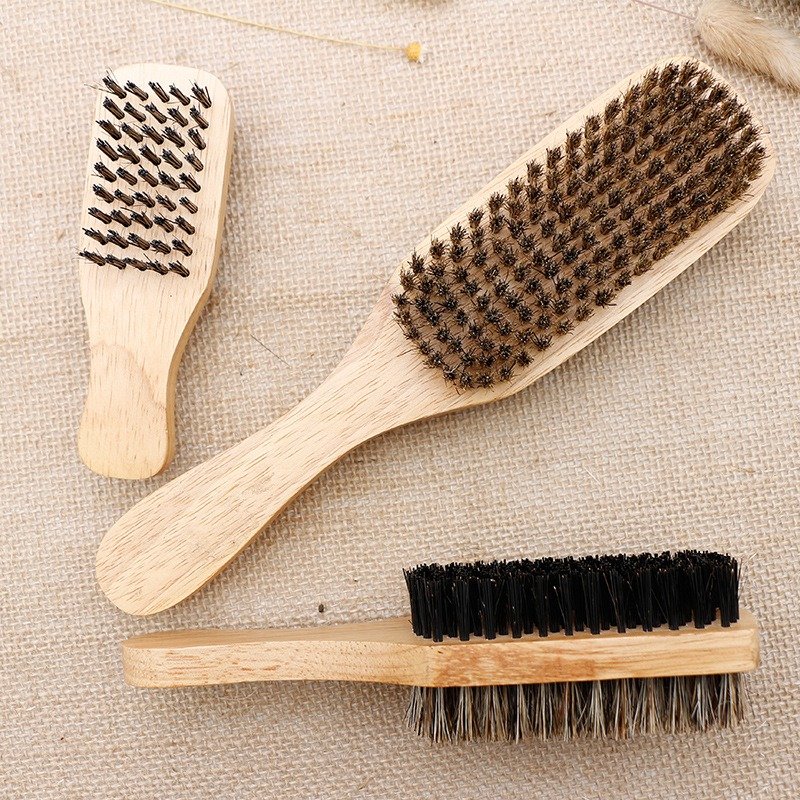 

Men's Double-Sided Beard Shape Comb Shaving Wooden Brush Beard Comb Hair Beard Care
