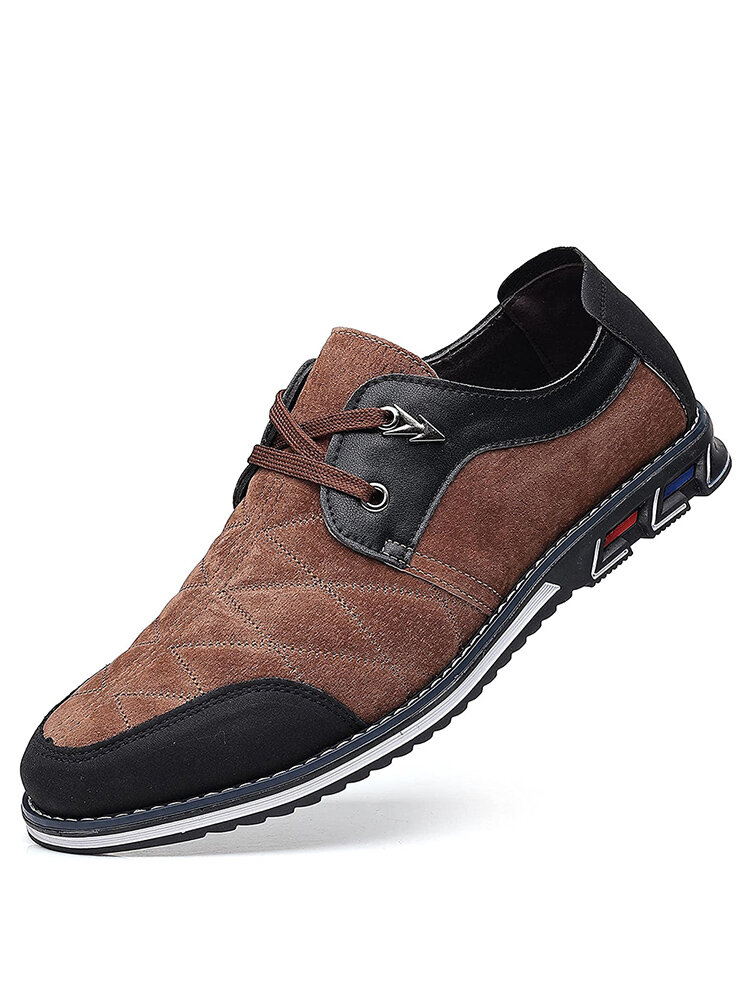 

Men Argyle Pattern Business Casual Shoes, Brown;navy