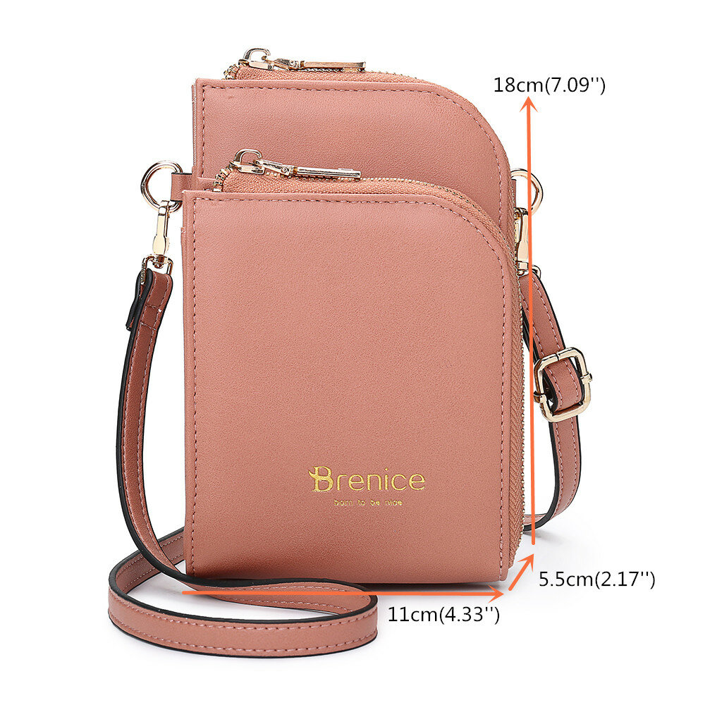 Women Multi-Slot Comestic Crossbody Bag Mini Phone Bag