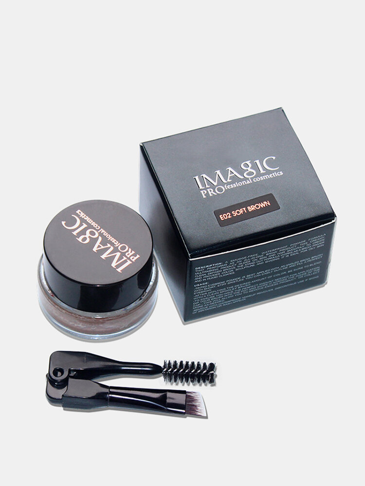Professional IMAGIC IMAGIC Professional Eyebrow Gel 6Colors Eyebrow  Enhancer Cream Eyebrow Brush Makeup Set - NewChic
