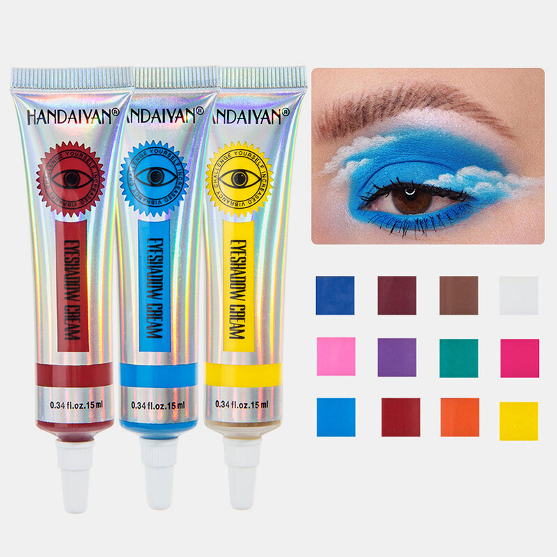 

12 Colors Matte Eyeshadow Cream Portable Waterproof Lasting Not Faded Eye Makeup, #01;#02;#03;#04;#05;#06;#07;#08;#09;#10;#11;#12