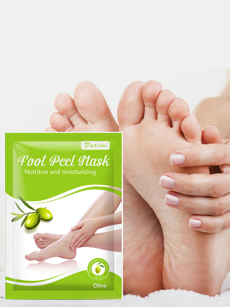 

Feet Exfoliating Olive Foot Mask Peeling Dead Skin Calluses Foot Spa Pedicure Socks