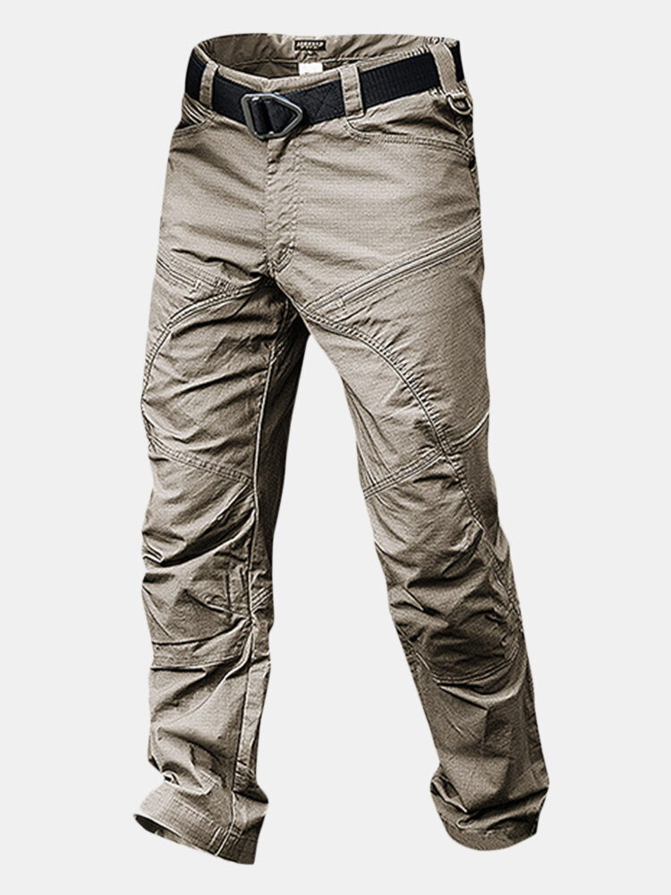 

Mens Outdoor Muti-Pockets Pants Water-repellent Tactical Pants Military Training Pants, Black;khaki;green