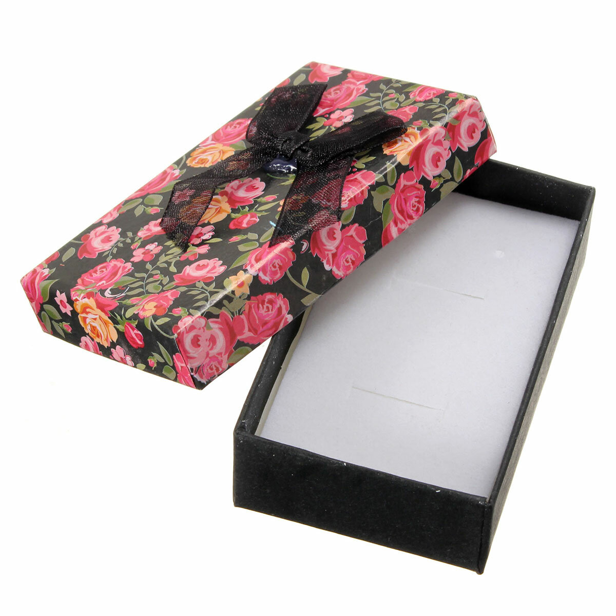 Flower Bowknot Jewelry Paper Gift Box 