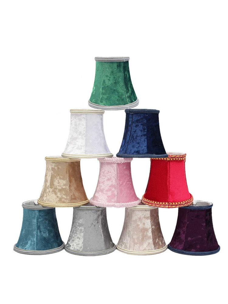 

European Style Lint Lampshade Pendant Wall Lamp Light Hanging Home Bedroom Decor, Dark blue;red;pink;gold;apricot;purple