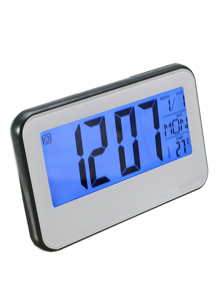 

Digital Battery Alarm Clock, White