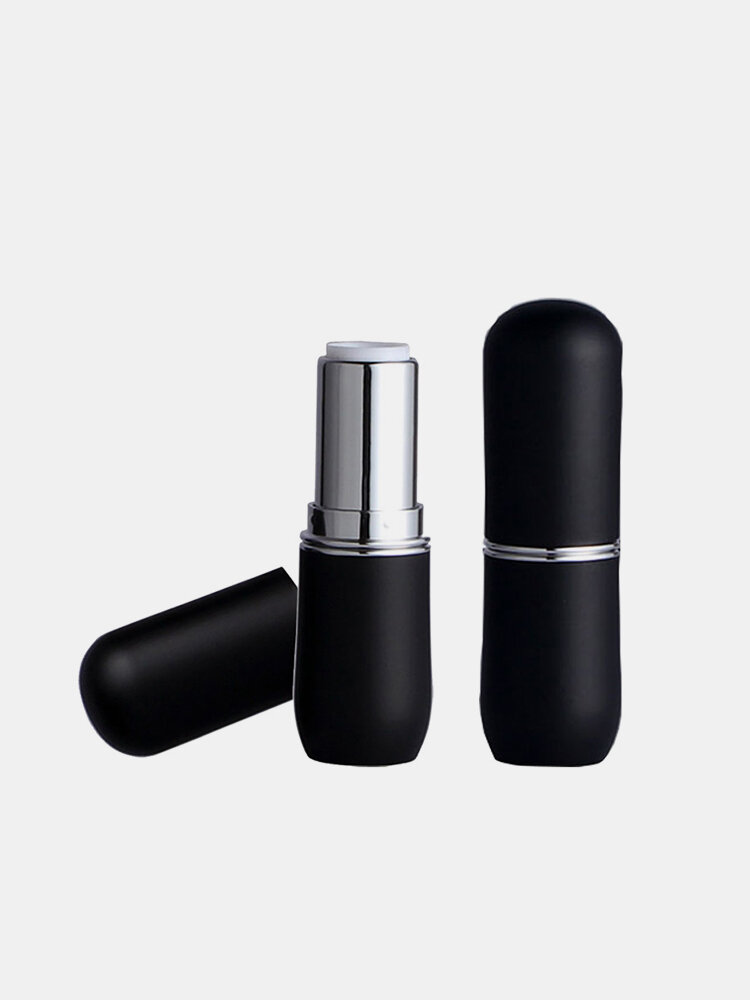 Matt Black Empty Lipstick Tube Refillable Lip Gloss Balm Containers Cosmetic Tool