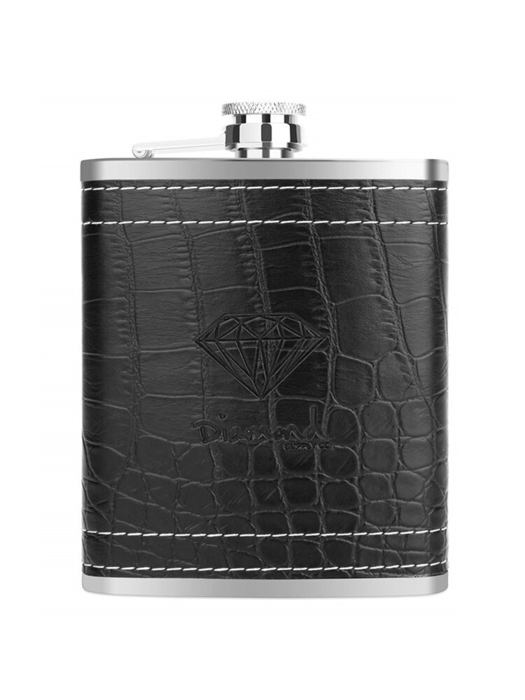 7oz Portable Stainless Steel Hip Flask Flagon Whiskey Wine Pot Leather Cover Bottle Travel Drinkware Wine Cup
