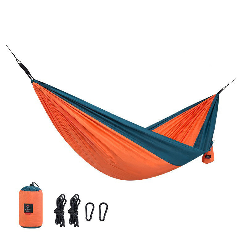 

Naturehike Single  Hammock Portable Polyester Swing Bed Max Load 180kg NH17D012-C, Blue;grey;orange