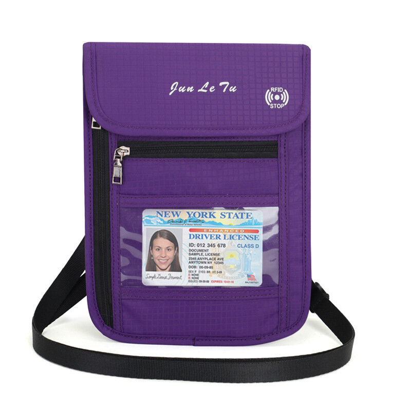 Nylon Passport Storage Bags Casual Shoulder Bags Crossbody Bags For Women Men