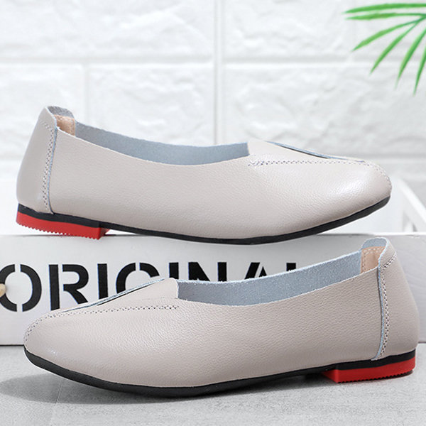 Splicing Pure Color Slip On Casual Flat Lazy Loafers