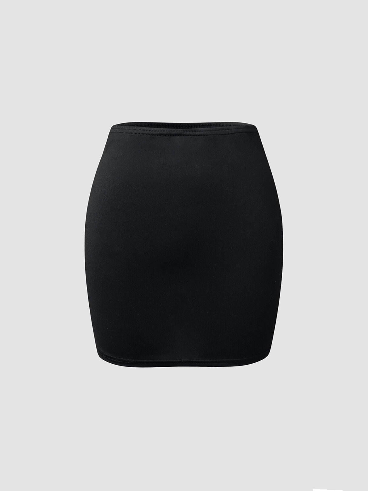 High Waist Solid Mini Bodycon Skirt For Women