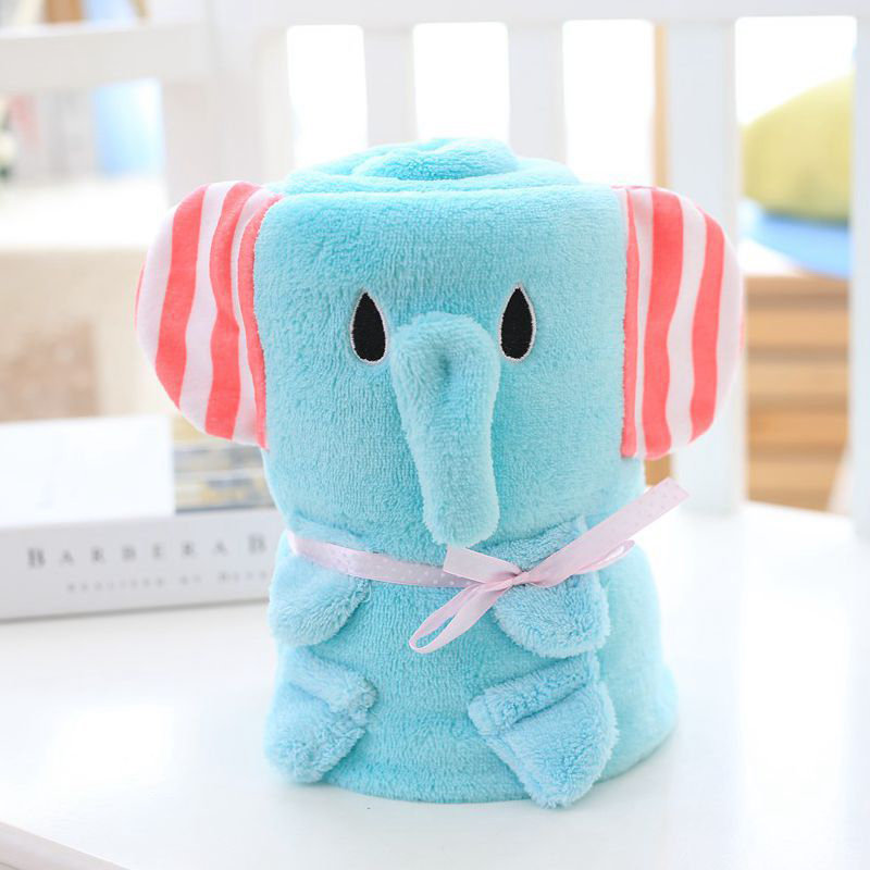 Cute Animal Shaped Baby Foldable Robe For 0-24M