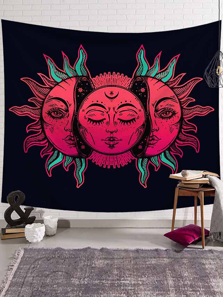 

Wall Hanging Moon And Sun Mandala Tapestry Bohemian Bedspread Decoration