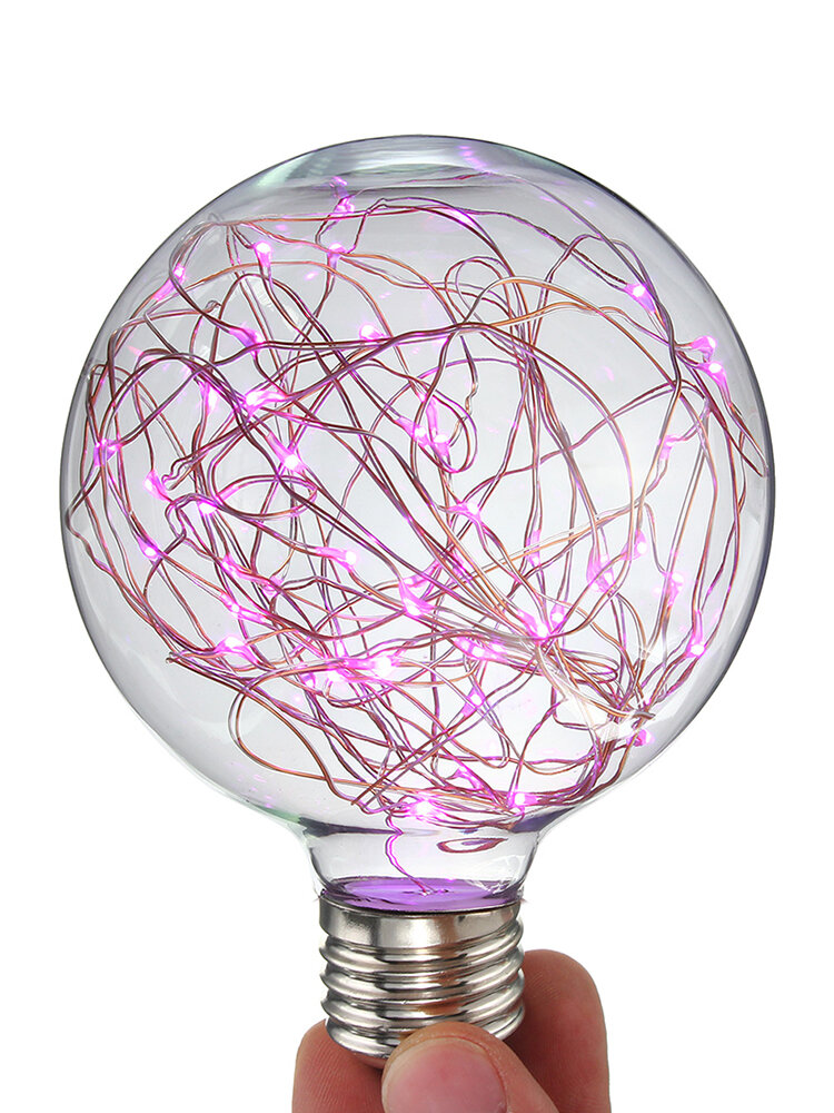 E27 Star 3W Edison Bulb LED Filament Retro Firework Industrial Decorative Light Lamp     