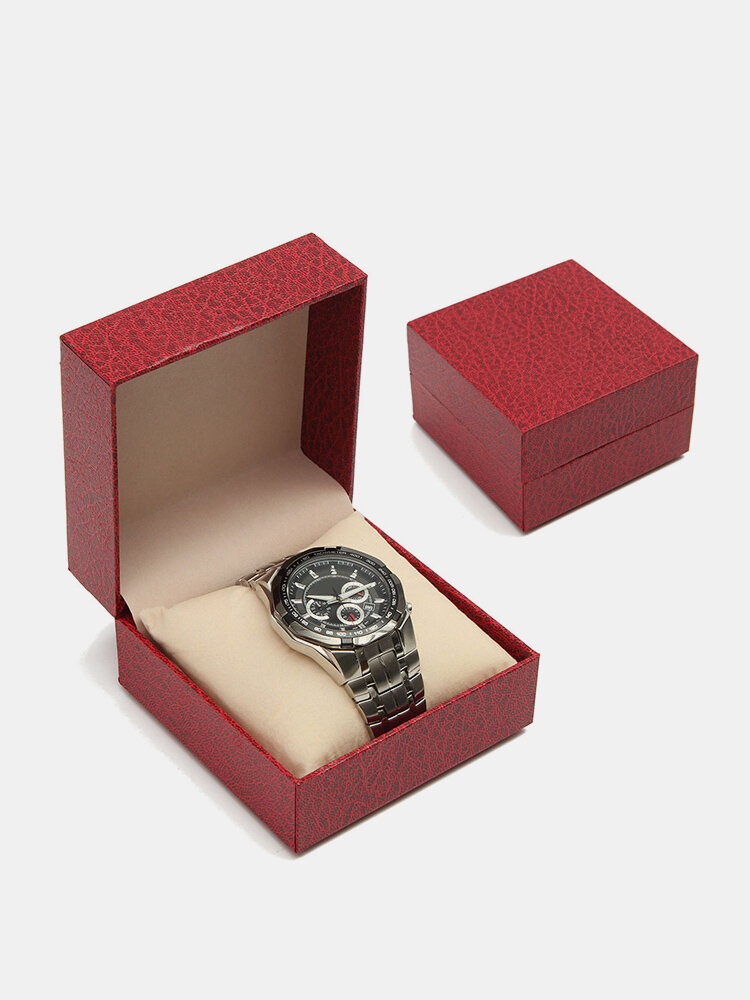 Watch Case Red Velvet Pattern Watch Box