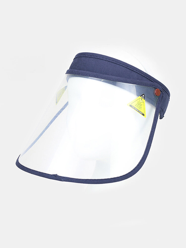 Transparent Dustproof Cap Portable Big Brim Cover Face Hat Empty Top Hat 