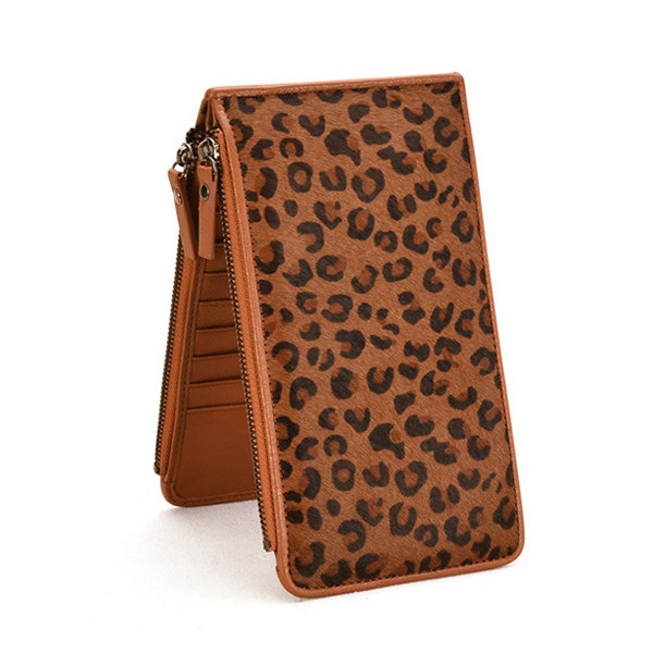 leopard fur Wallet Coin Bag Purse FINAL SALES