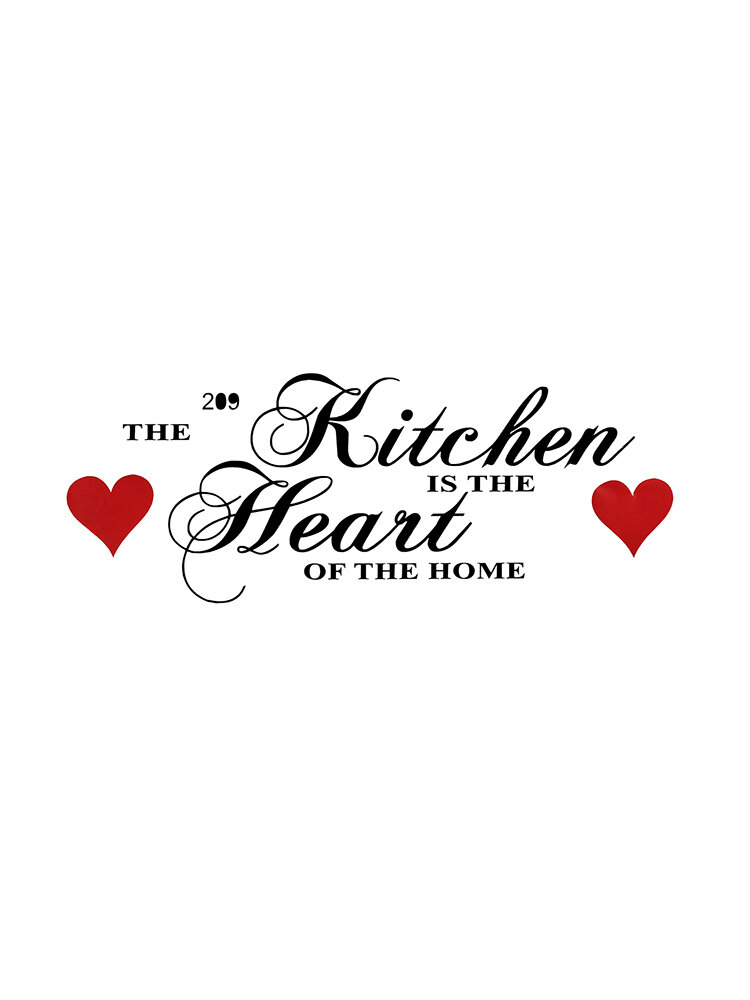 Kitchen Heart of Home Wall Art Sticker House Decoration