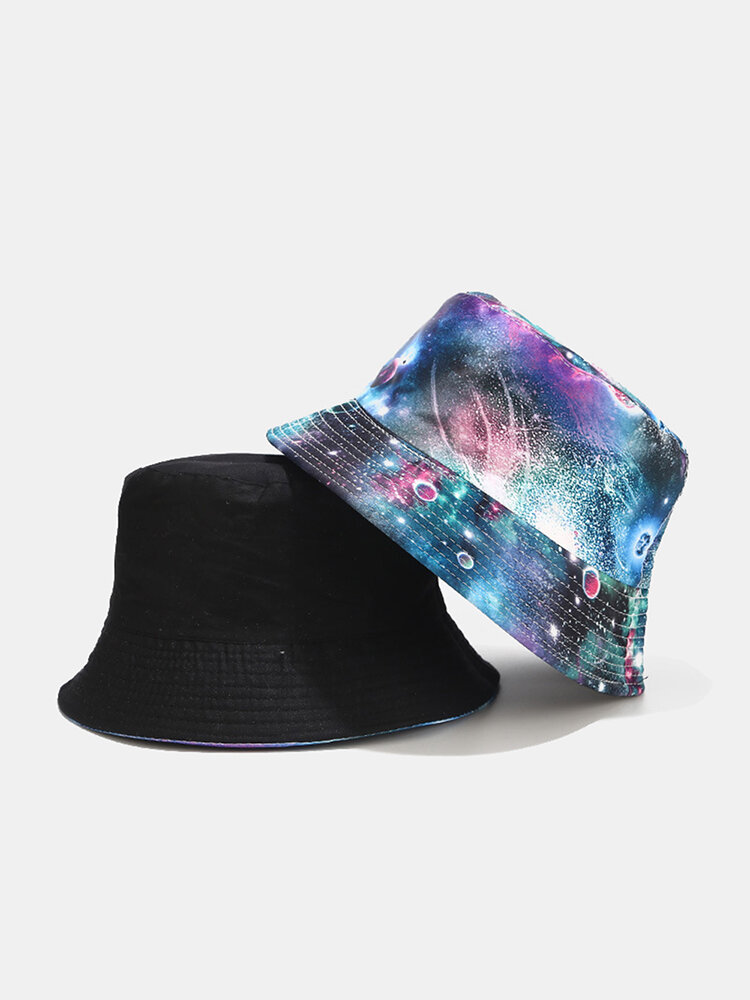 Graffiti Galaxy Fisherman Hat Women's Cotton Basin Hat