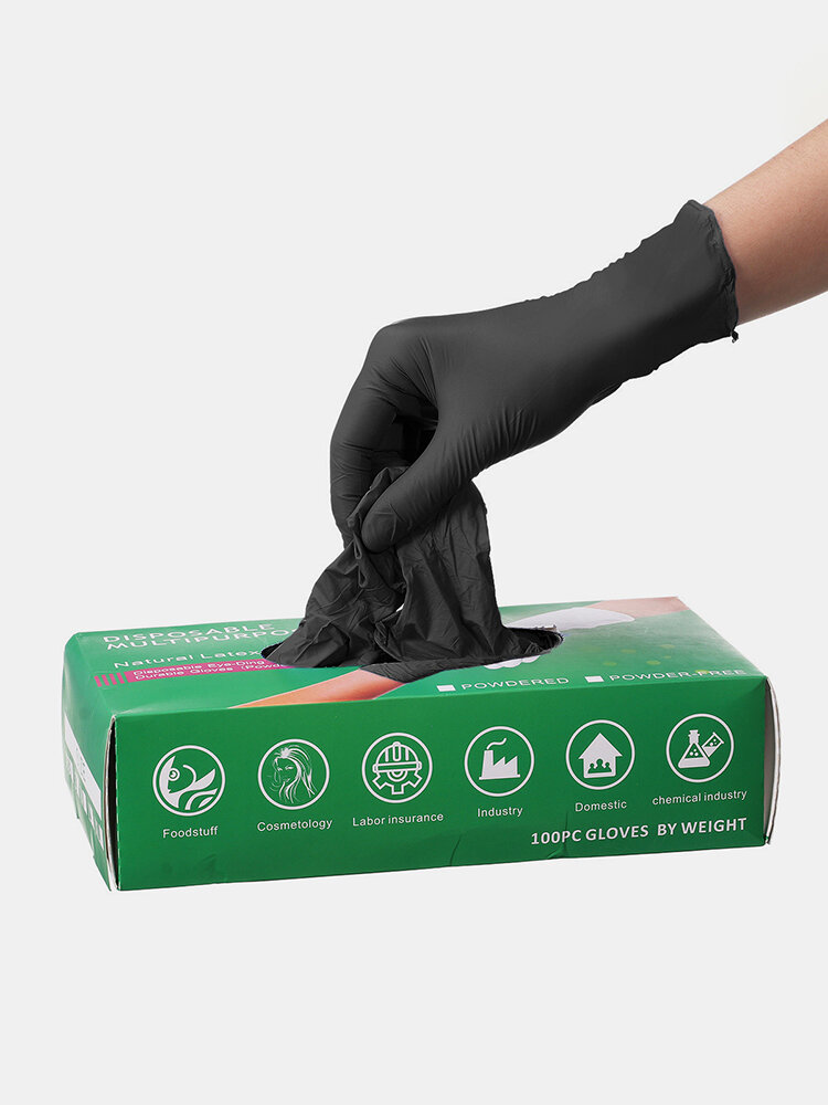 100PC Disposable Gloves Nitrile Food Safe Gloves Powder Free Gloves Non-Sterile Gloves