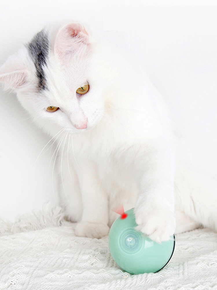 

Cat Toy USB Cat Laser Toy Pet Supplies New LED Flash Rolling Ball Cat Toy Glowing Ball, White;green;pink