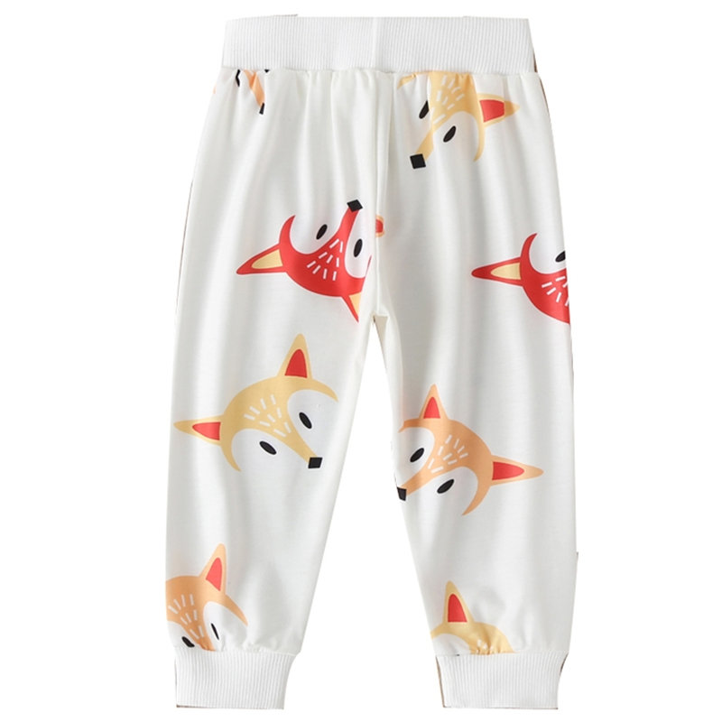 Girl's and Boy's Animal Cartoon Print Casual Pants For 1-7Y