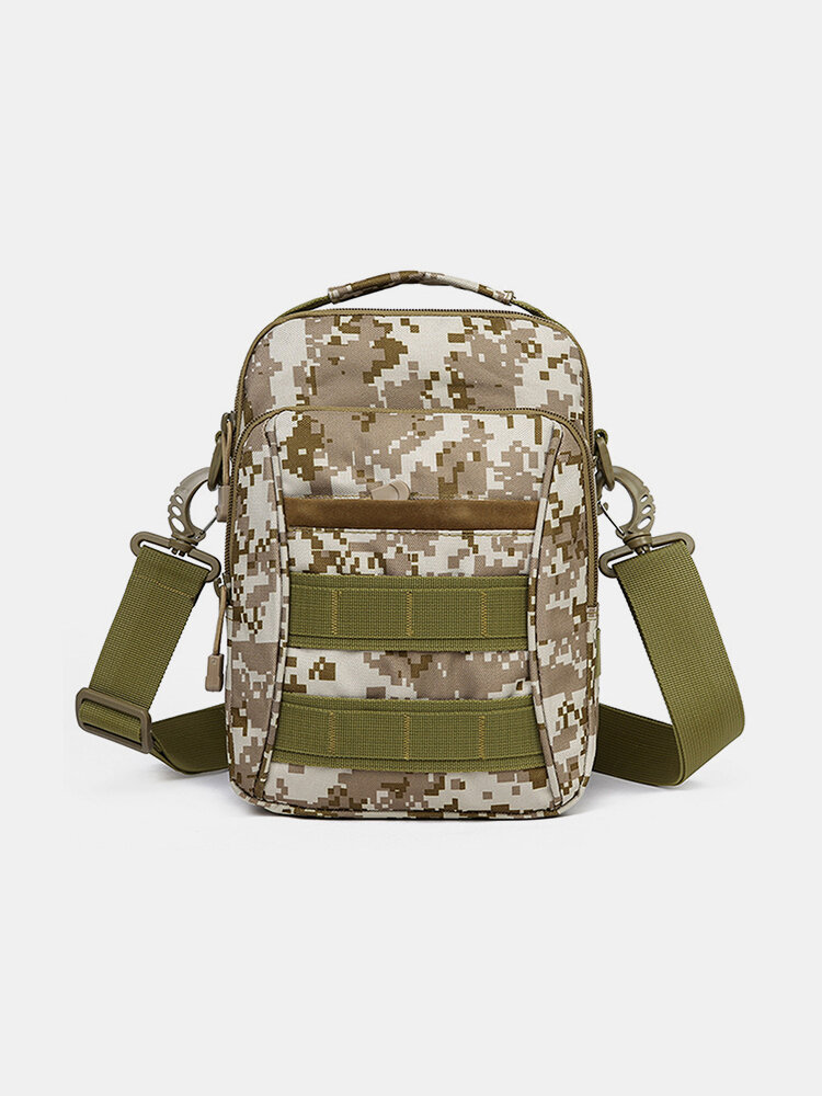 Men's Canvas Outdoor Sports Versatile Camouflage Large Capacity Multifunctional Messenger Bag