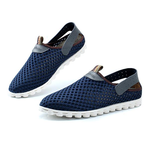 Big Size Mesh Breathable Slip On Flat Casual Sport Shoes For Men - NewChic