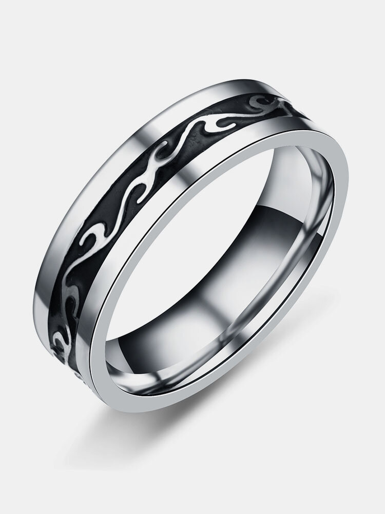 1 Pcs Fashion Casual Domineering Dragon Pattern Titanium Steel Ring
