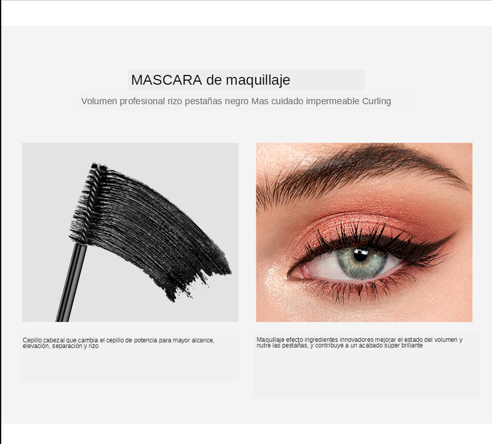 4D Mascara Waterproof Sweat-Proof Lasting Fast Dry Thick Curling Eyelash Extension Eye Makeup