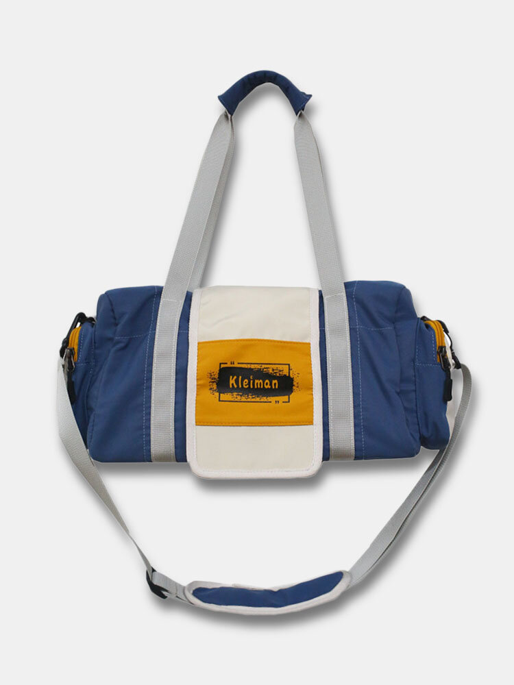 Vintage Nylon Letter Front Large Capacity  Handbag Crossbody Bag